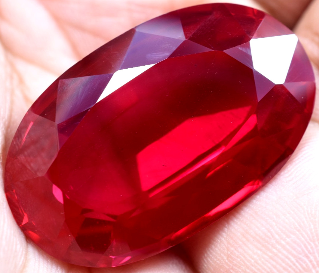 Natural 107.95 Ct Mogok Pink Huge Ruby Sparkling GGL Certified Loose Gemstone