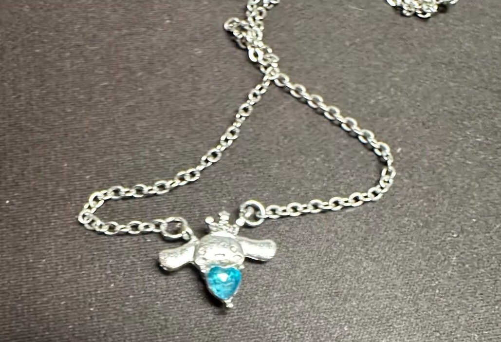 Hello Kitty Cinnmaroll Necklace Simple Design Chain Pendant for Girls