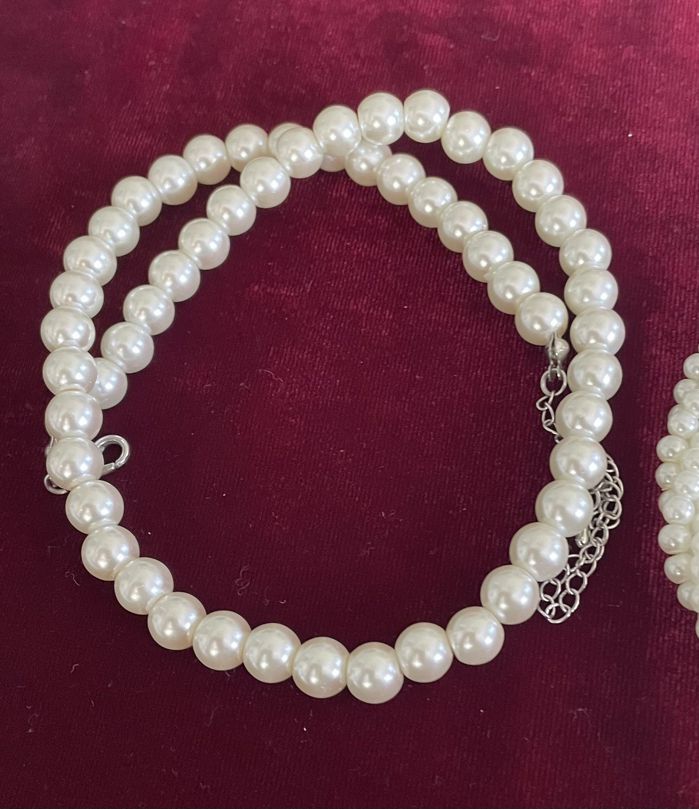 PEARLS -3 Sets Very White Necklaces Approx. 20″ – Lots of Luster