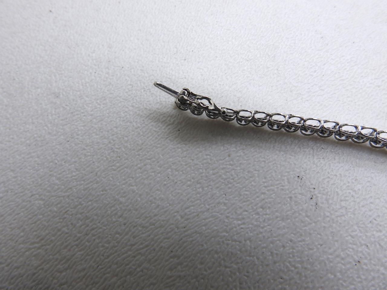 1.00 Carat Diamond Tennis Bracelet 10K White Gold 7″ inches long 6.5 Grams