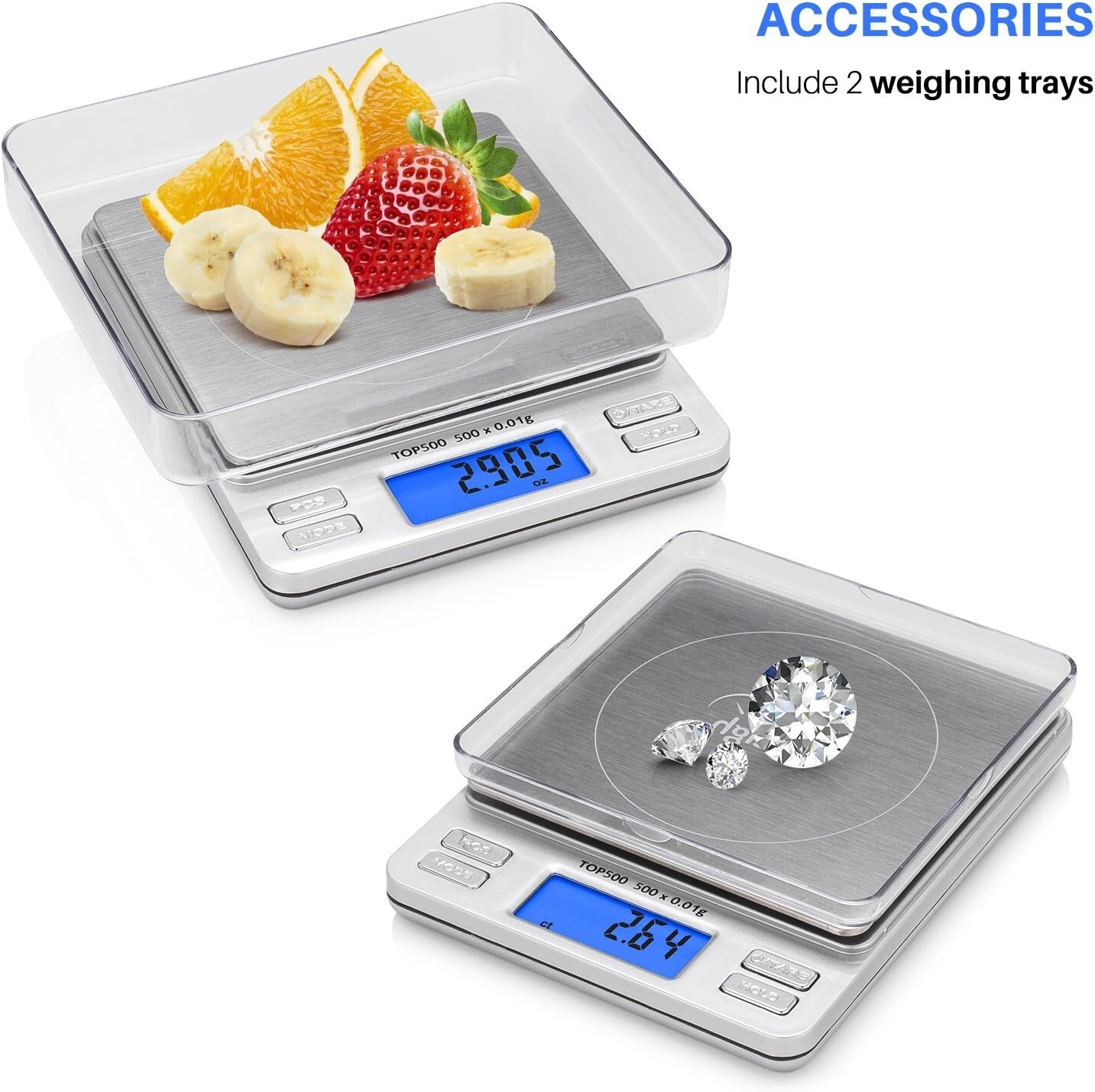 Smart Weigh Digital Pro Pocket Scale 500g x 0.01 Grams Precise