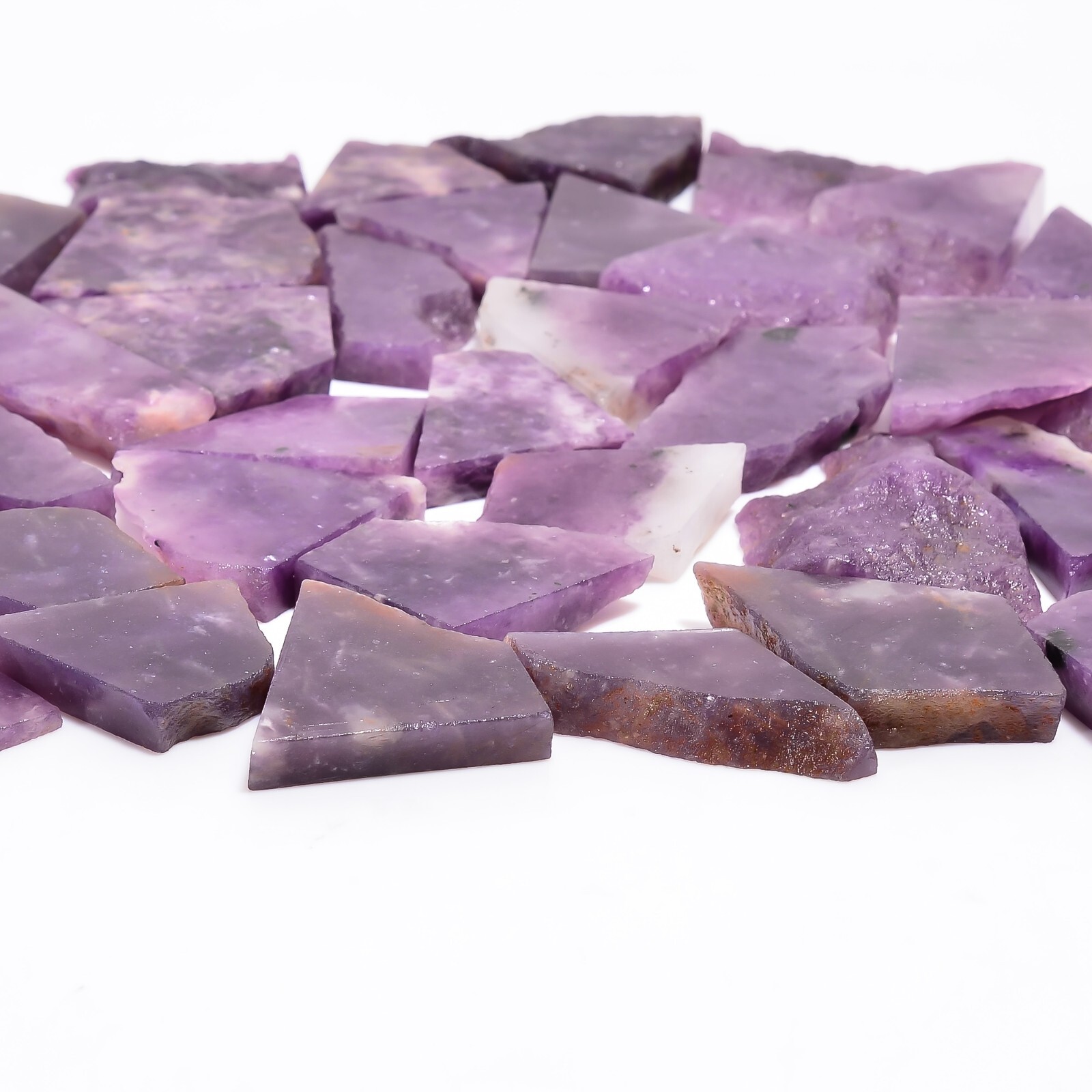 Natural Purple Lepidolite Slice Rough Gemstone Raw Purple Lepidolite Stone