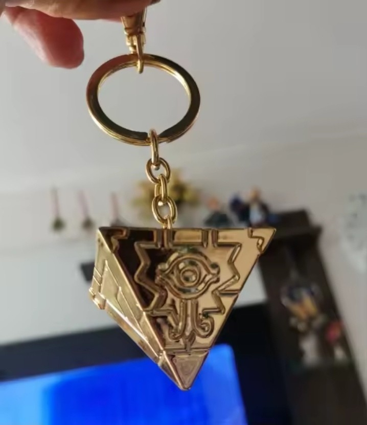 Millennium Puzzle Pyramid Pendant Necklace Anime Metal Chain Cosplay Gift YGO