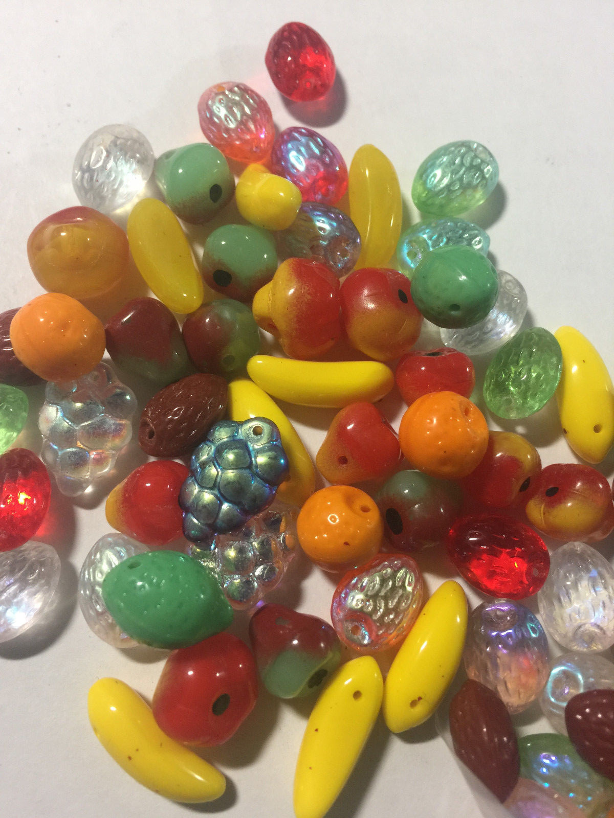 Vintage Czech Glass Fruit Beads