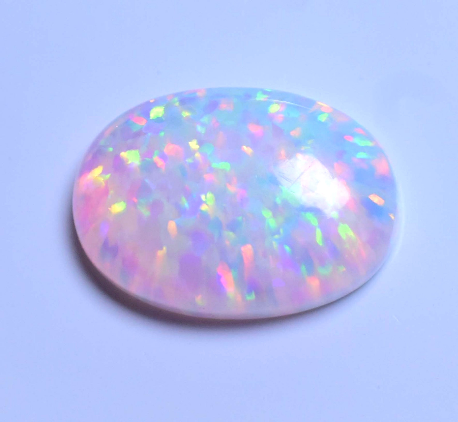 Natural Ethiopian Fire Opal 10.70 CT AGL Certified Play Of Color Loose Gemstone