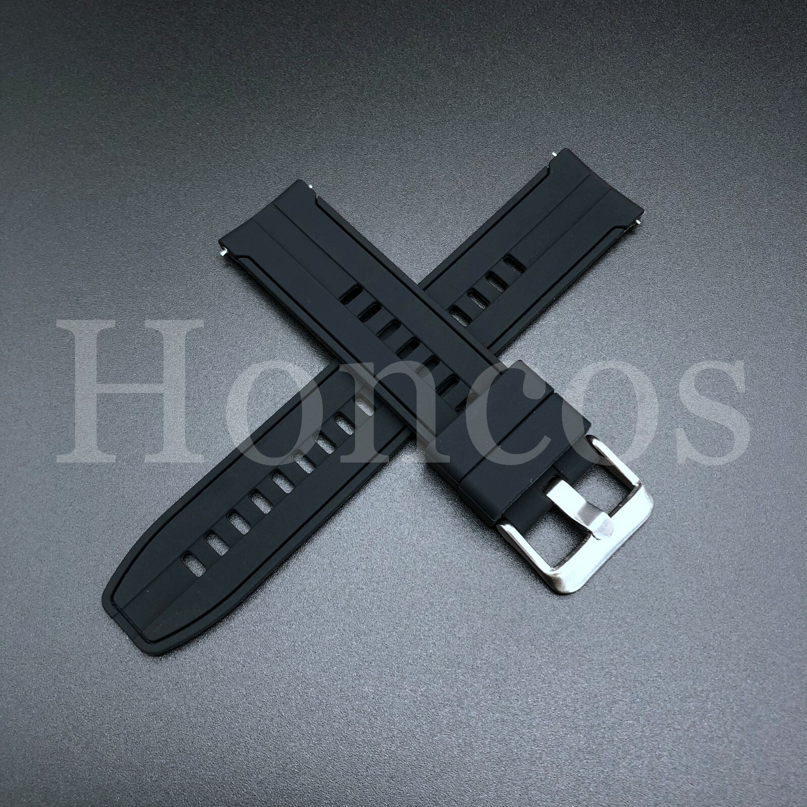 Soft Rubber Hybrid Watch Band Strap Fits For Fossil Gen 5 Carlyle / Julianna