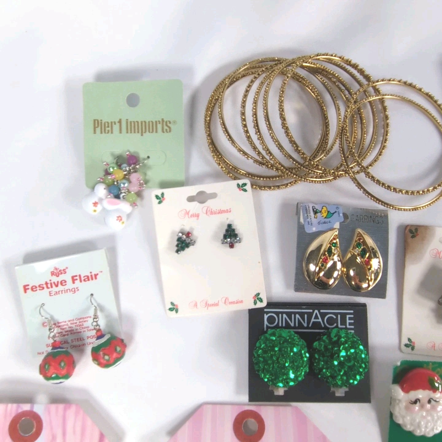 Lot Of 32 Vintage to Modern Christmas And Fun Costume Jewelry Collection