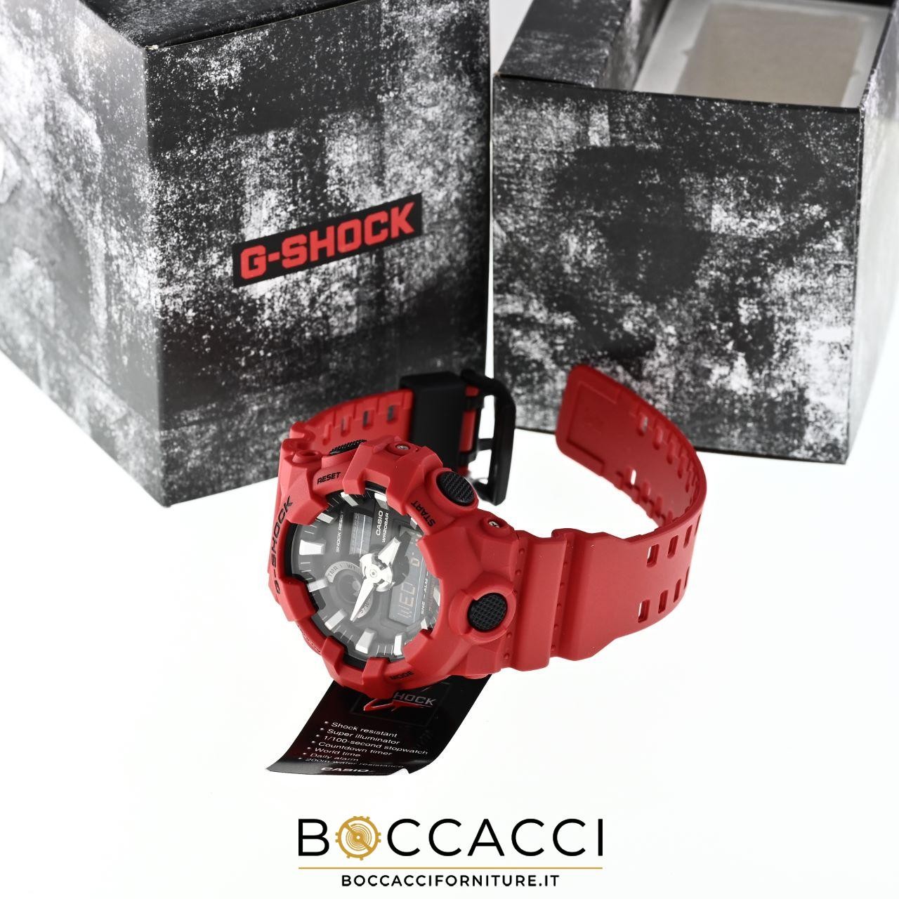 CASIO G-Shock Ga-700-4adr Red, Digital Analog Ø 57.5mm (NEW)