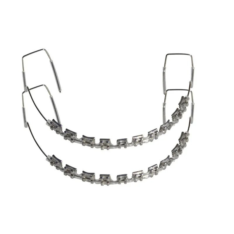 1 Pair Colorful Fashion Braces Metal Wire Tooth Decoration Fake Braces