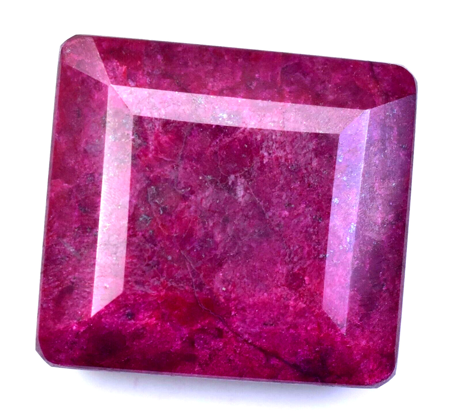 918.00 CT Natural Huge Red Ruby Certified Earth-Mined Square Cut Loose Gemstone