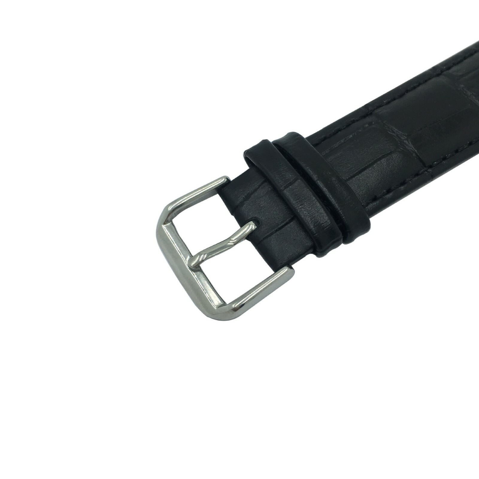 18mm 20mm 22mm Quick Fit Alligator Grain Genuine Leather Watch Band Strap