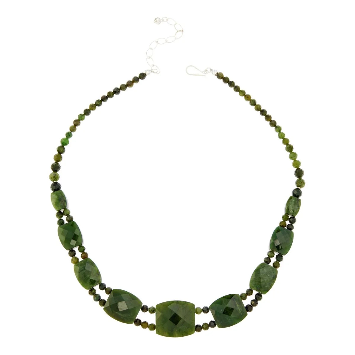 Jay King Sterling Silver Nephrite Jade & Labradorite Reversible Necklace, 18″