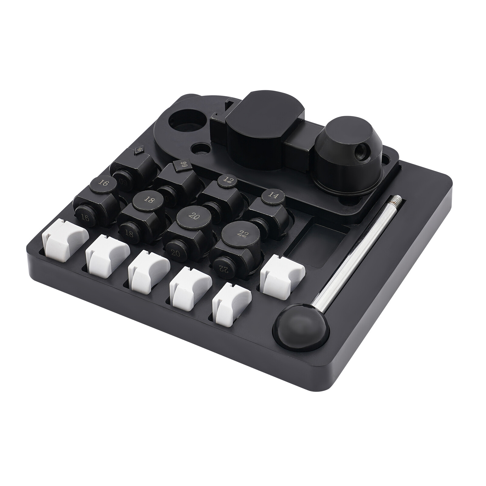Manual Ring Bender Jewelry Making Tool With Dies 12–22mm Black
