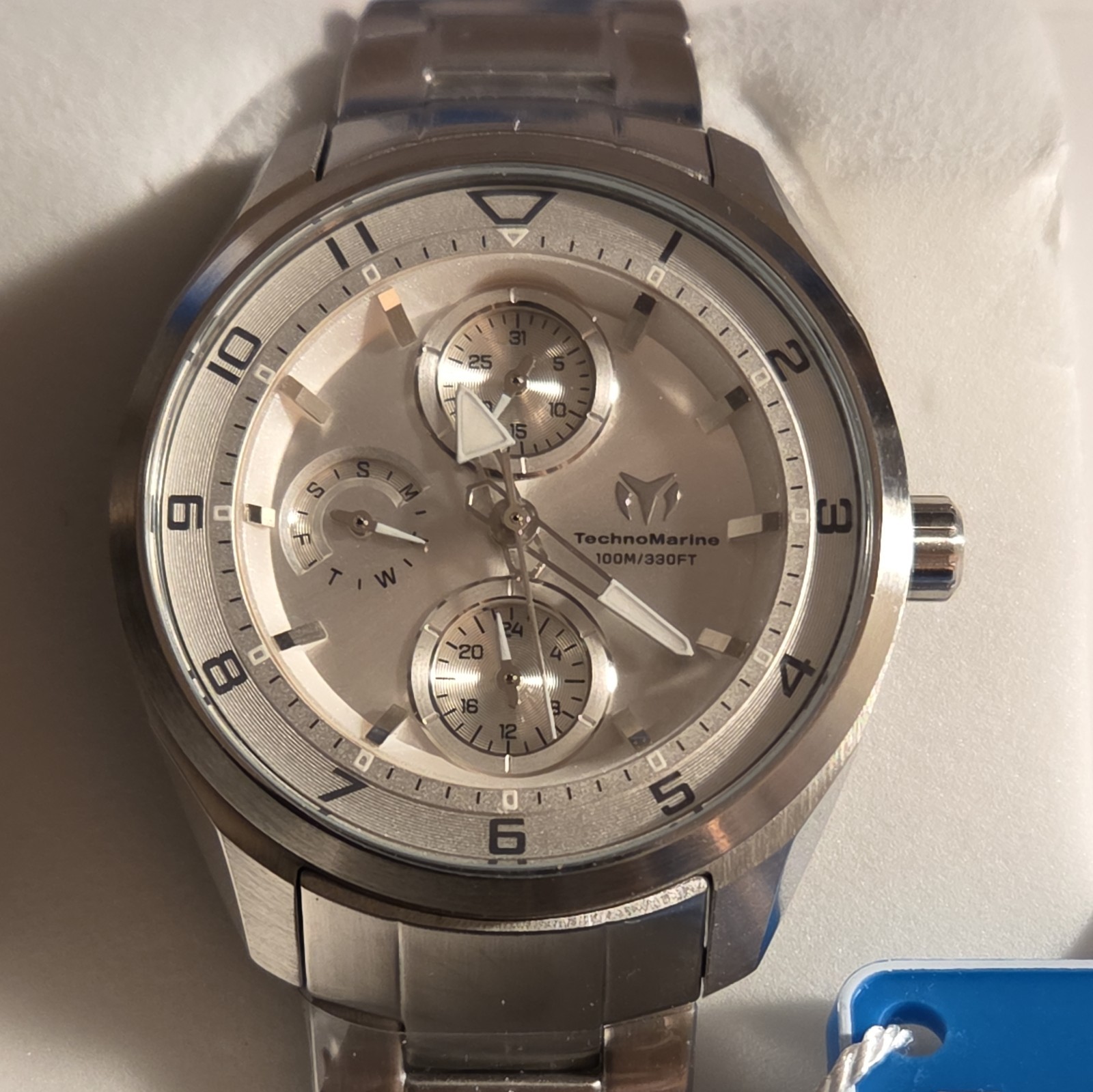 TechnoMarine Women’s TM 318109 Ocean Quantum 36mm Steel Watch. Brand New W/Box