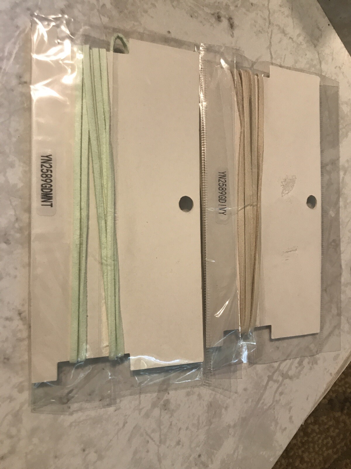 Vera By New York Lot Of 2 Cord Wrap Chokers Ivory And Min NWT