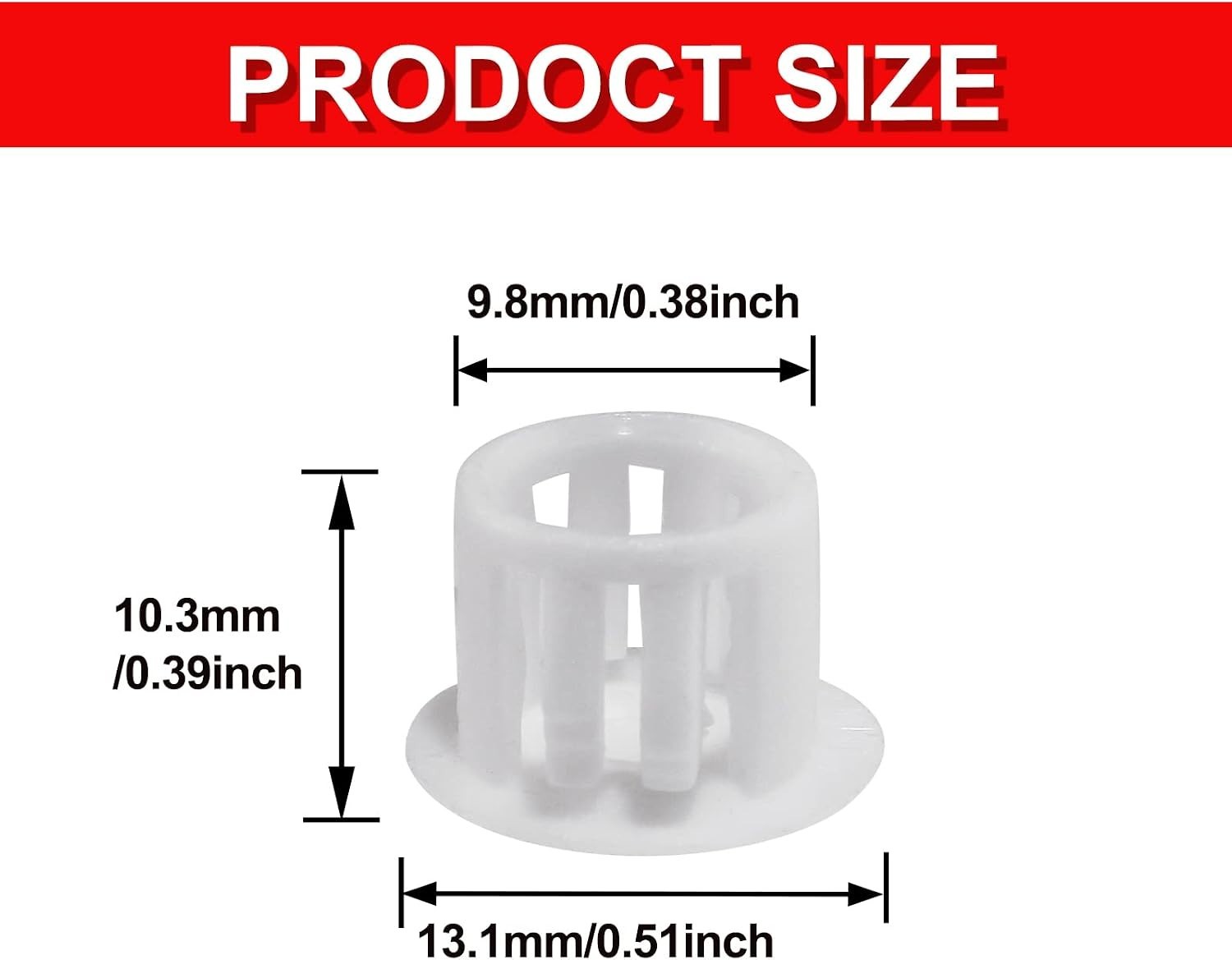 30 PCS Black Hole Plugs – 3/8 inch 10mm Plastic Flush Type Hole Plugs Snap in…