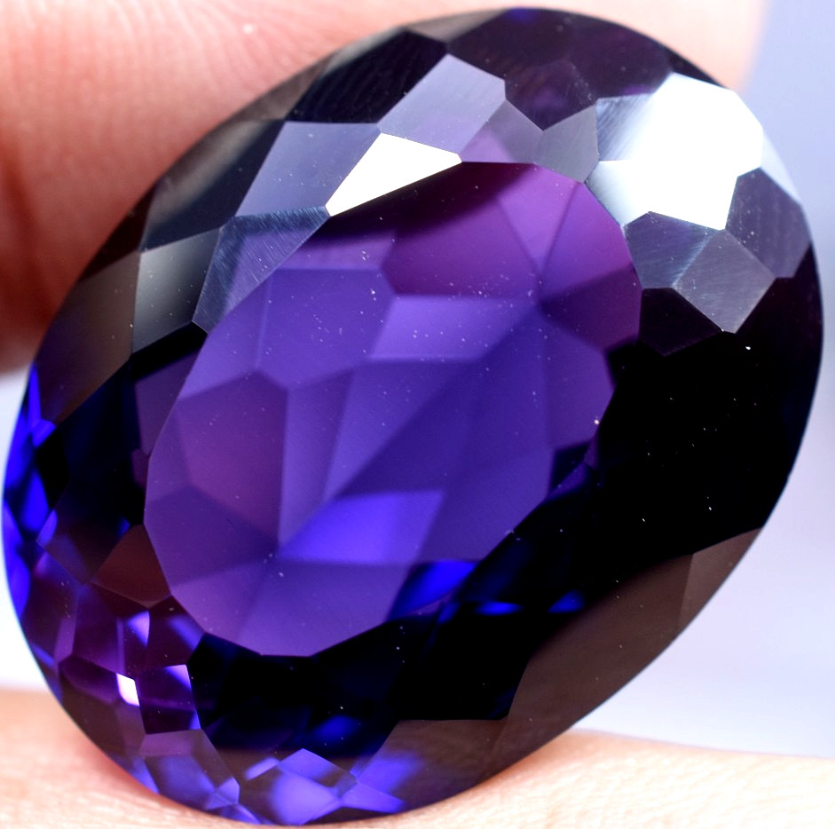 Natural 42.44 Ct Boysenberry Sapphire GGL Certified fabulous Loose Gemstone