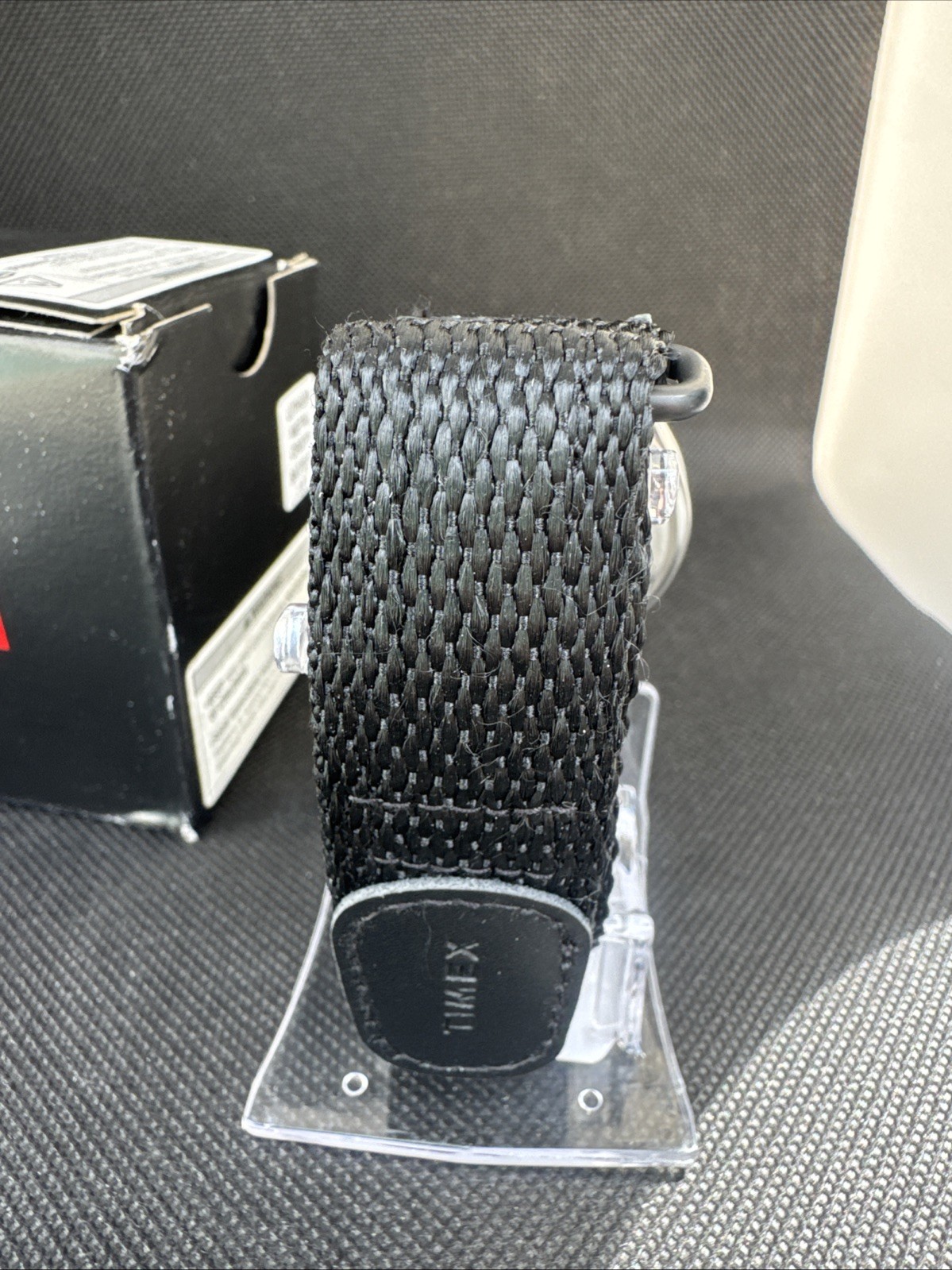 TIMEX TW4B29600 Expedition Scout Black Dial Black Fabric Fast Wrap Strap