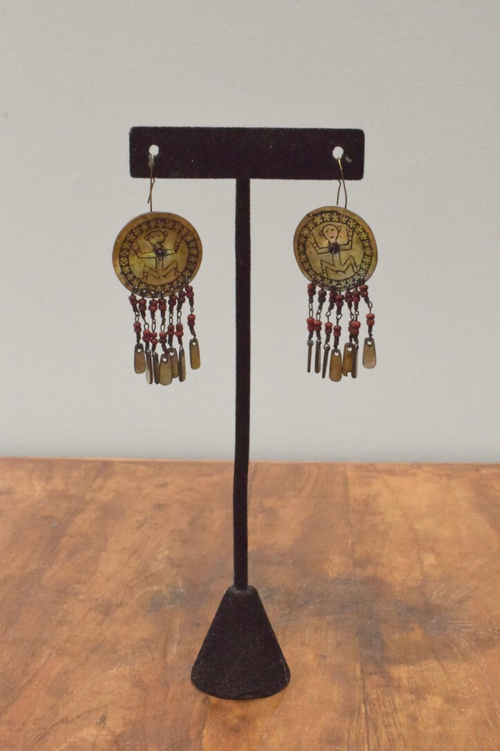Philippine Ifugao Ilongot Mother of Pearl Earrings