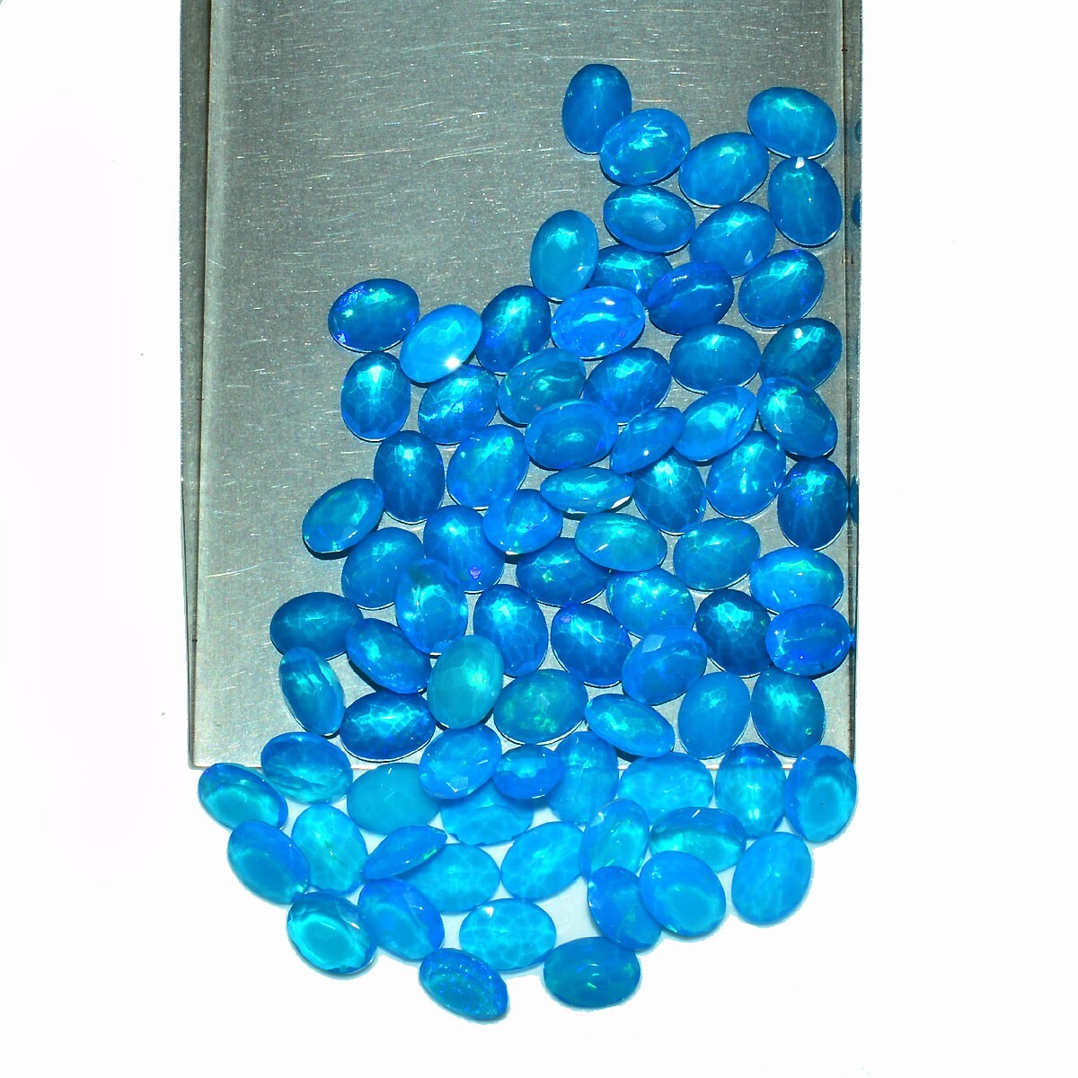 10 Pcs Natural Ethiopian Opal Top Quality 7mm*5mm Oval Faceted Cut Gemstones Lot