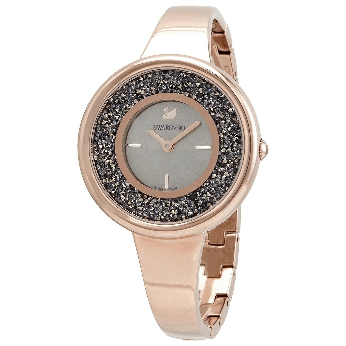 Swarovski Crystalline Quartz Gray Dial Ladies Watch 5376077