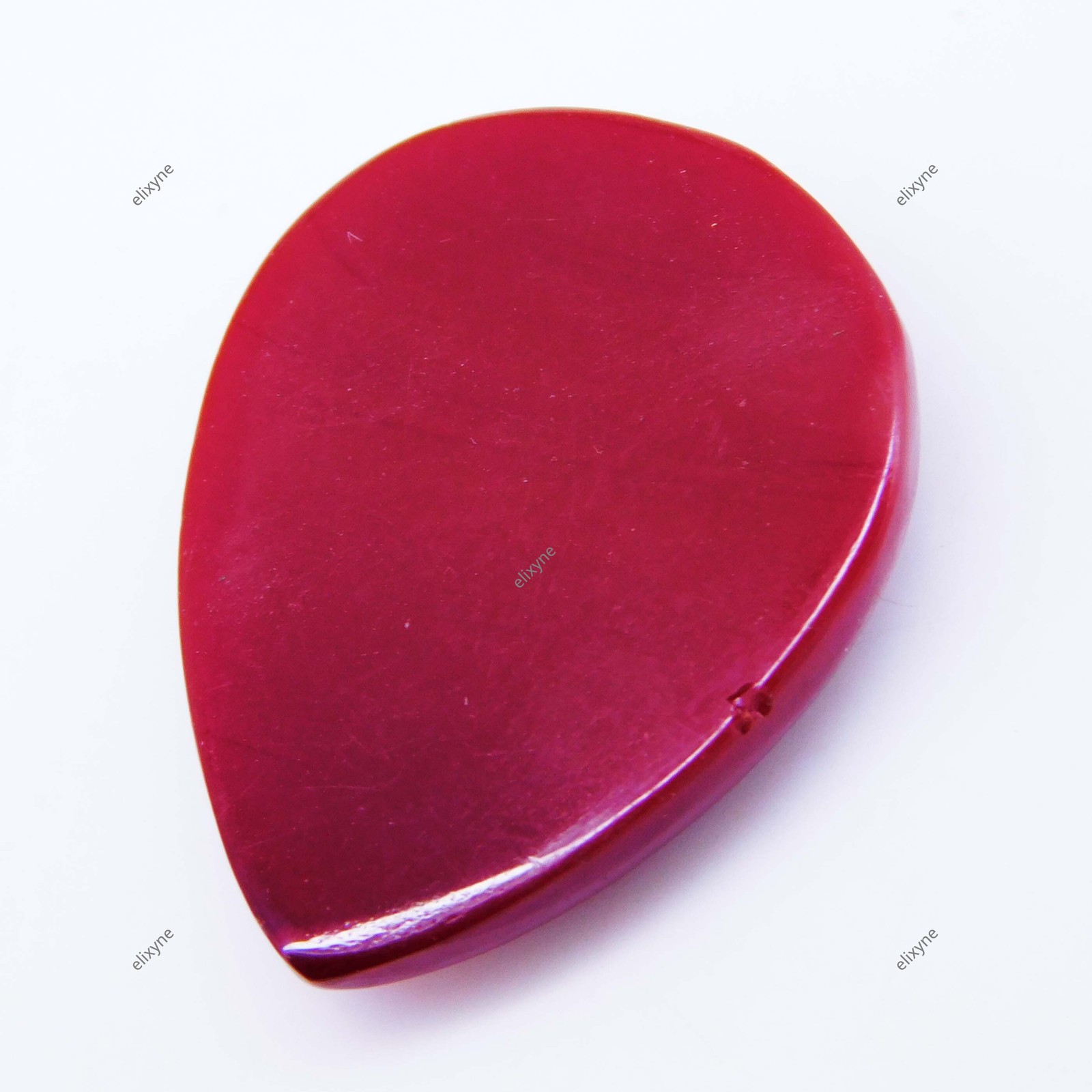 14.85 Ct Natural Red Ruby Leaf Carving Untreated Gemstone