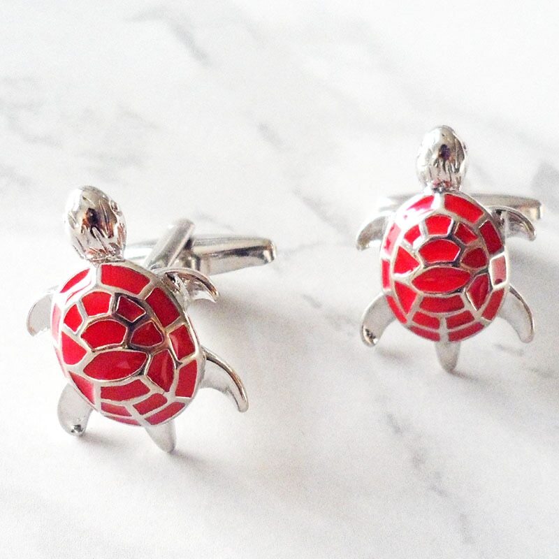 Metal Sea Turtle Cufflinks French Men’s Casual Business Shirt Animal Cuff Links