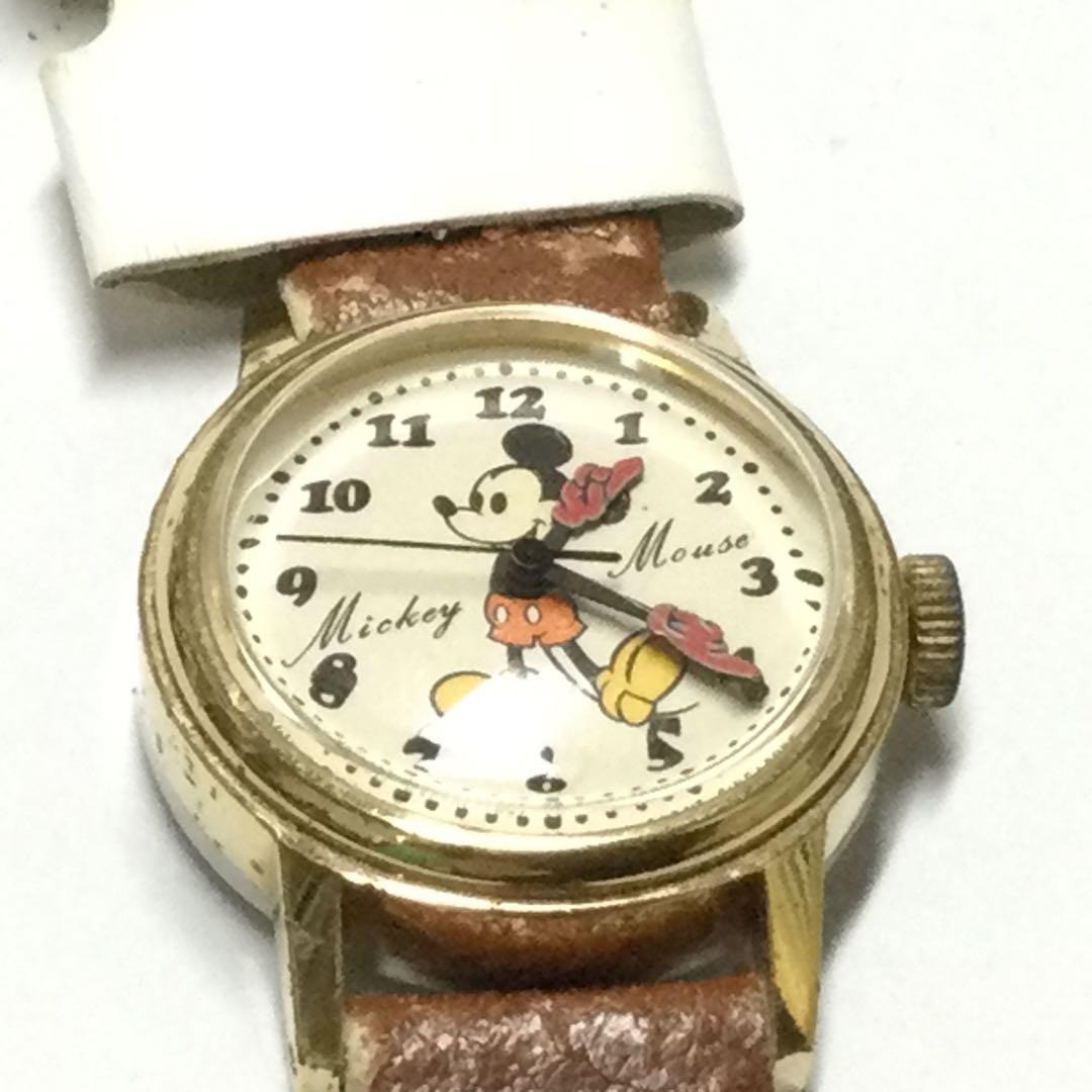 Seiko Disney Time Mickey Mouse Hand Wind Watch 1970s Vintage w/ Box Manual Rare