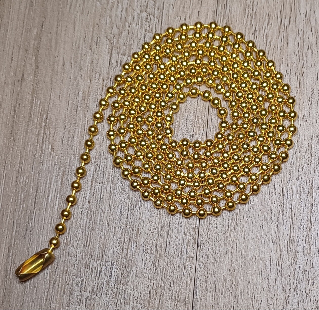 Bronze Military 2.4mm Ball Bead Dog Tag Chain Necklace 24″25″27″28″30″