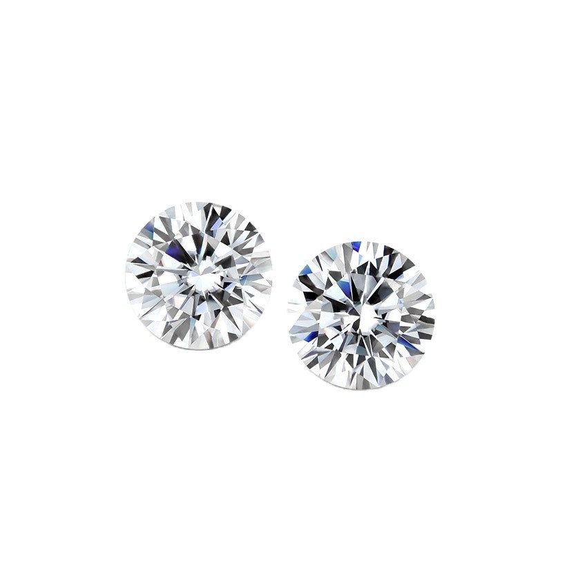 2.40mm White Cubic Zirconia Round Loose Gemstone AAA Quality For Jewelry Making