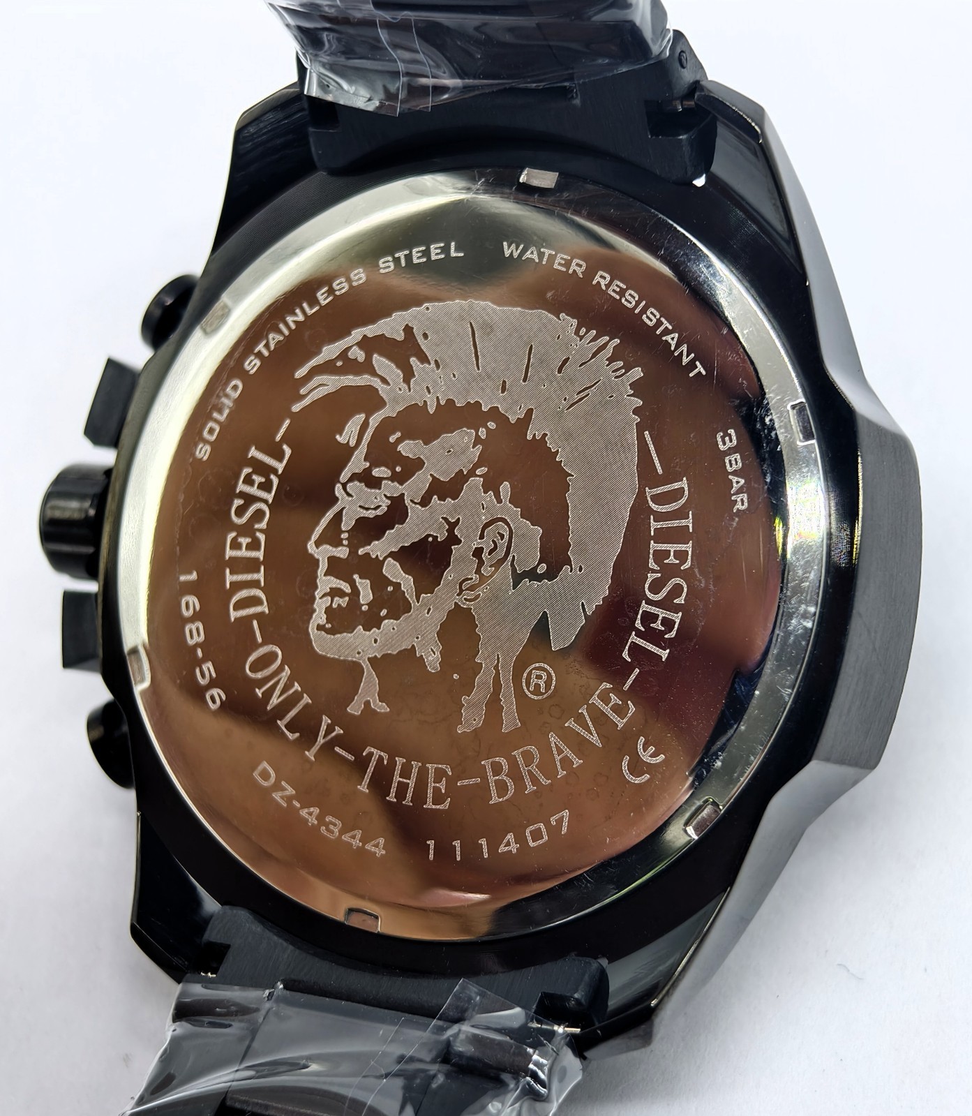 Vintage DIESEL 10 BAR Chronograph Black Dial Date Indicator Men’s Wrist Watch