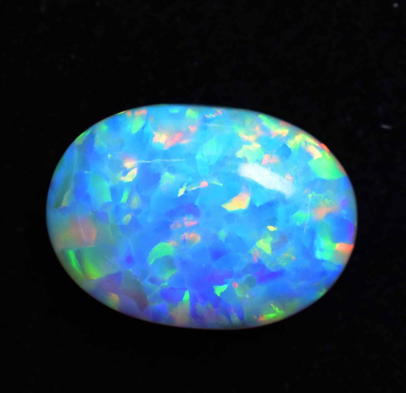14.05 Ct Natural Ethiopian Fire Opal Certified Play of Color Untreated Gemstone