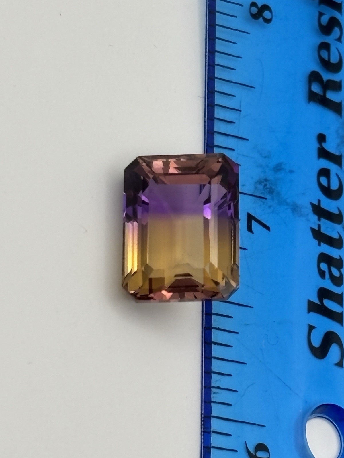 Beautiful Approx 9.2 CT 16x12mm Ametrine Gemstone Emerald Cut
