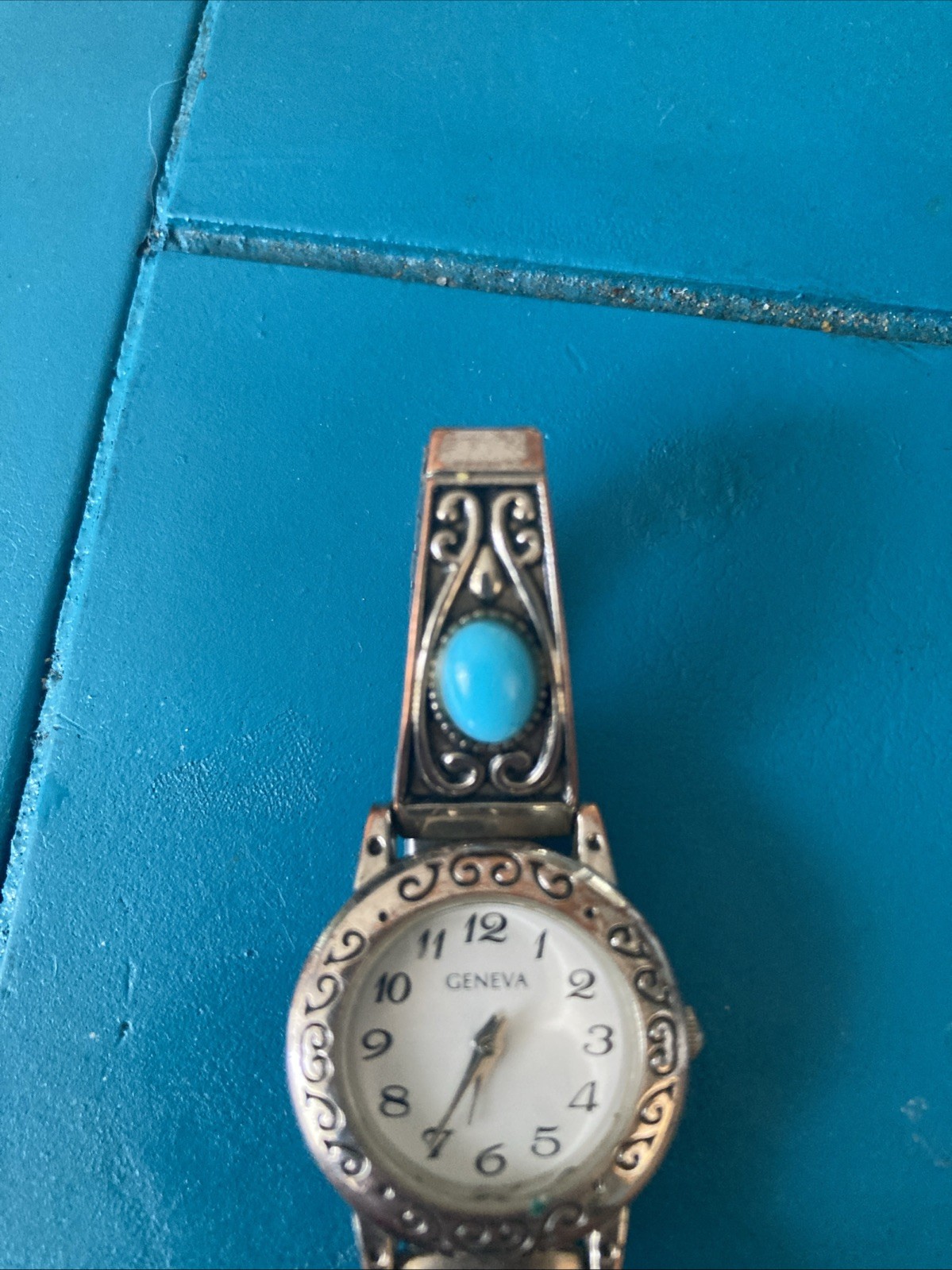Accutime Women’s Southwest Style Turquoise Accents & Quartz Movement Wristwatch