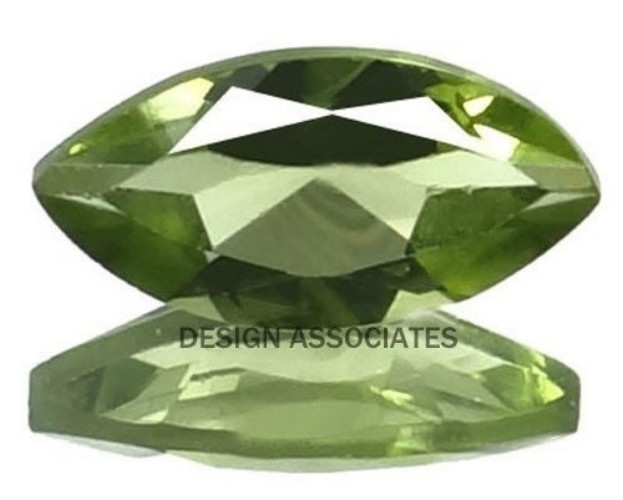 PERIDOT 6 x 3 MM MARQUISE CUT 4 PIECE SET ALL NATURAL