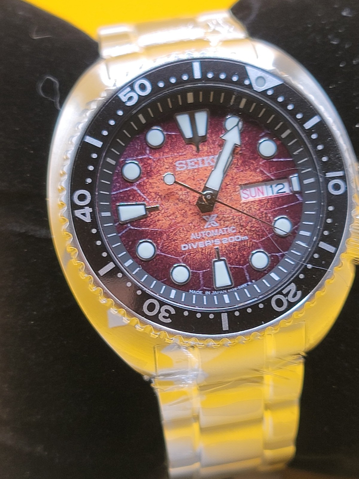 Seiko Brown Turtle Shell Dial Automatic 4R36 Men’s Watch SRPH55