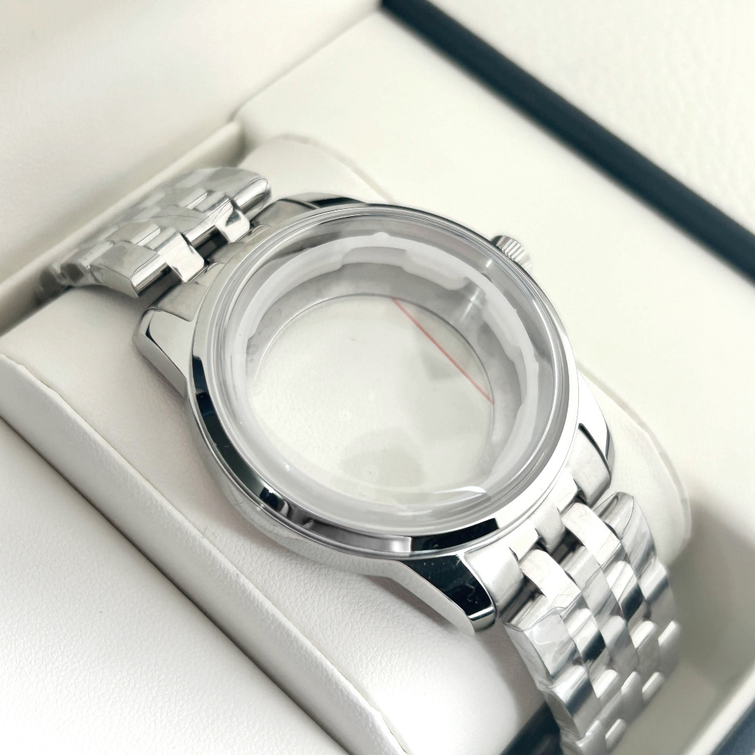 40MM Watch Case and Strap Cocktail Stainless Steel Fit 7S26 NH35 NH38 Movement