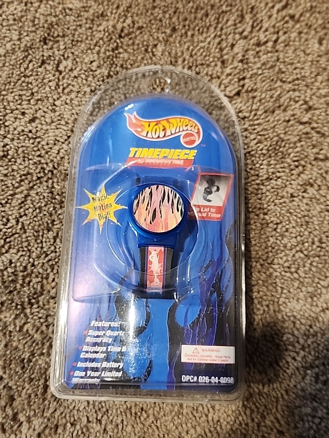 Hot Wheels Timepiece Speed Holo Flip Lid 1998 Digital Watch New