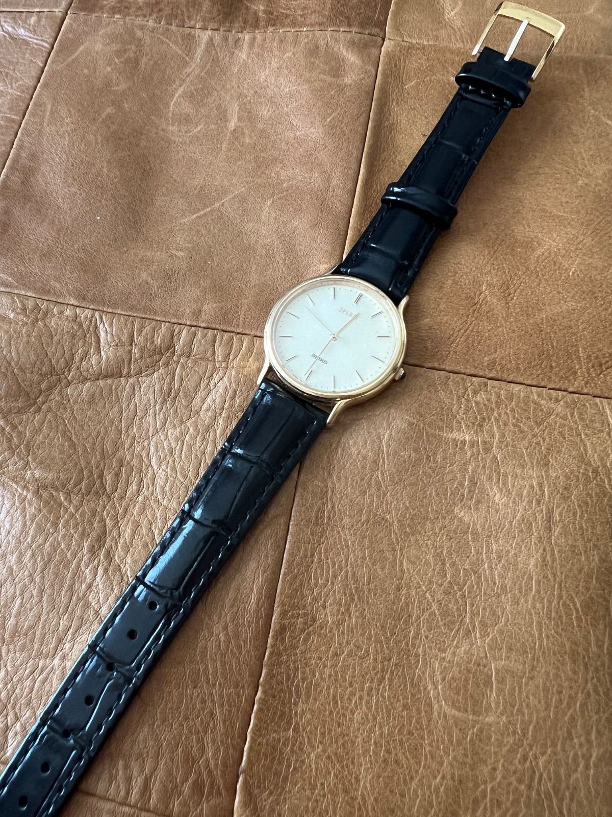 Seiko Spirit Men’s Watch Quartz 5E31 6D10 Working