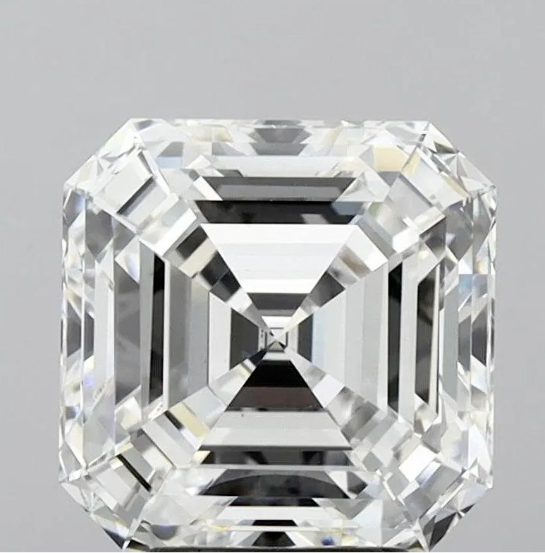 Loose CVD Lab-Grown Diamond 4.50 mm Asscher – D Color – Clarity FL Certified