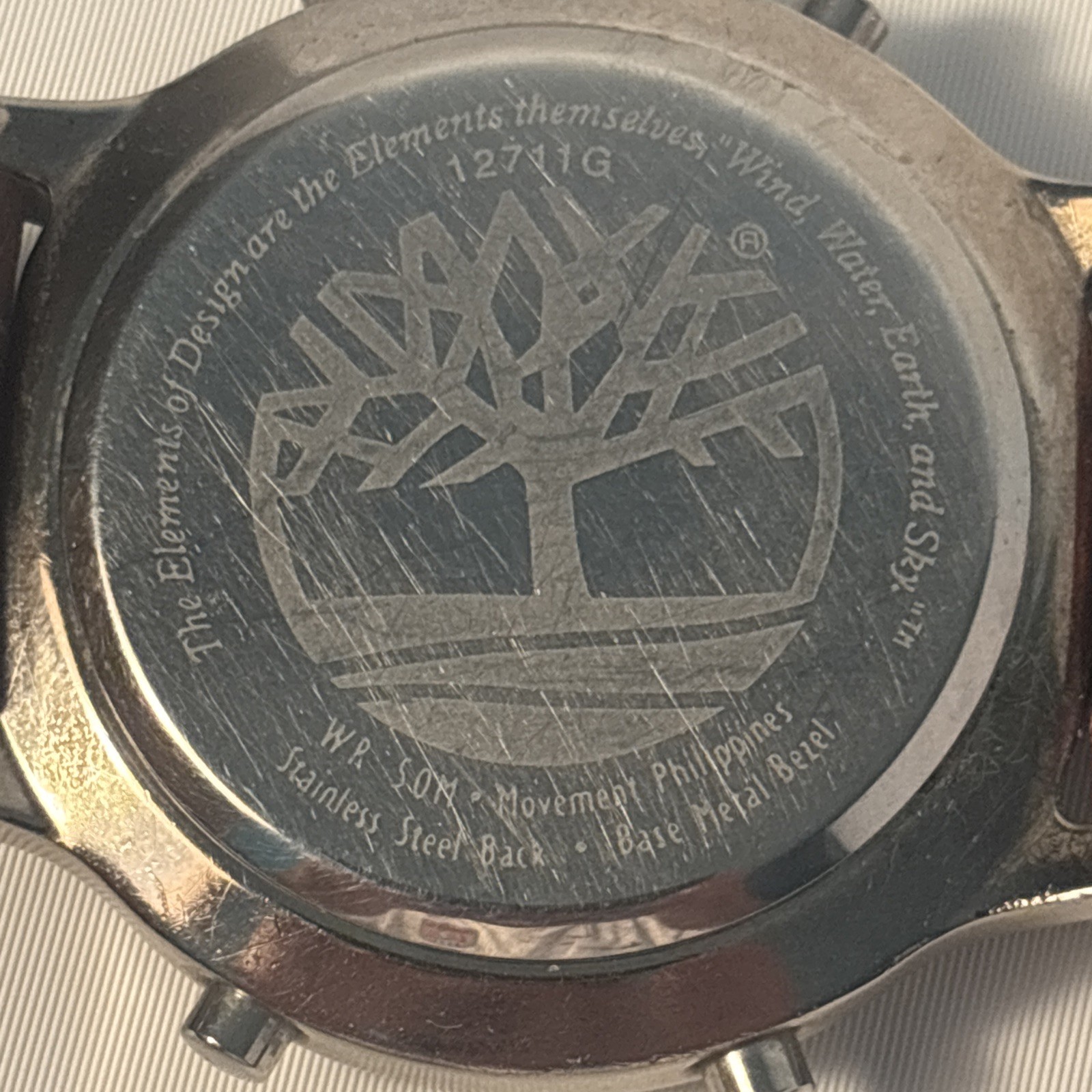 Vintage Timberland 11271G Ana-Digi Indiglo Field Watch New Battery Leather Band