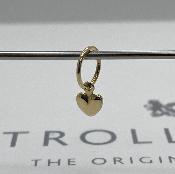 Trollbeads Mini Heart 750 Gold Charm