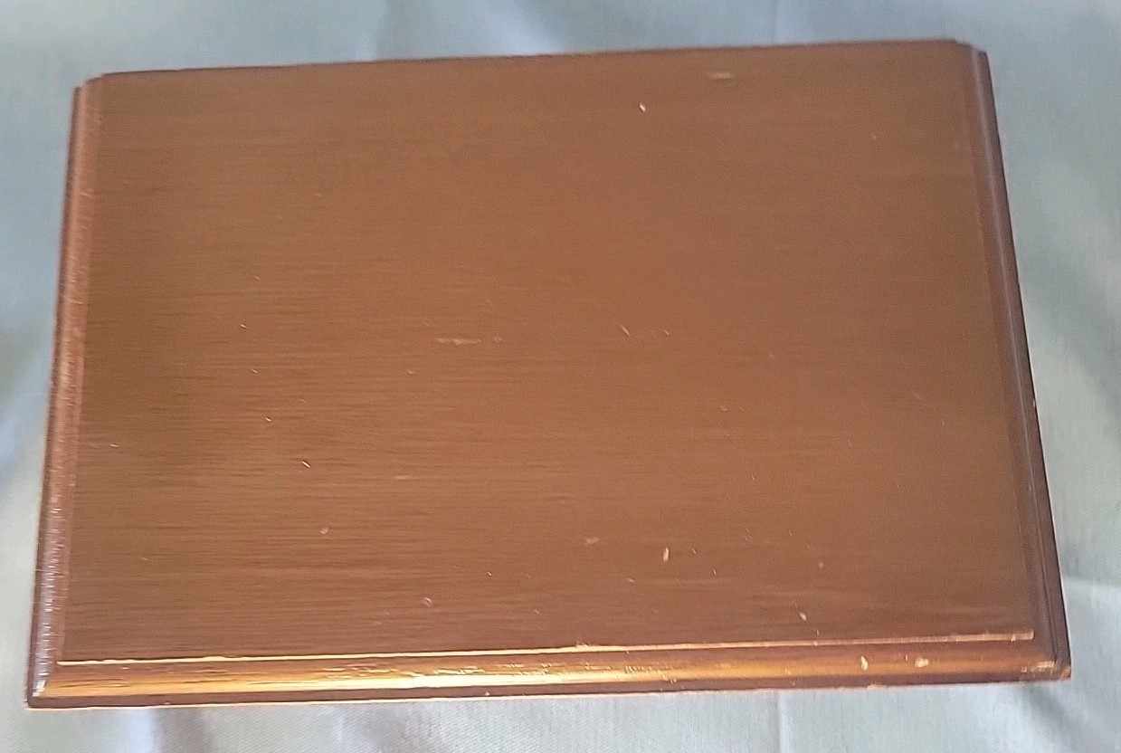 Vintage Wood Centurion Jewelry Box Imports Taiwan Velvet Lined 1970’s