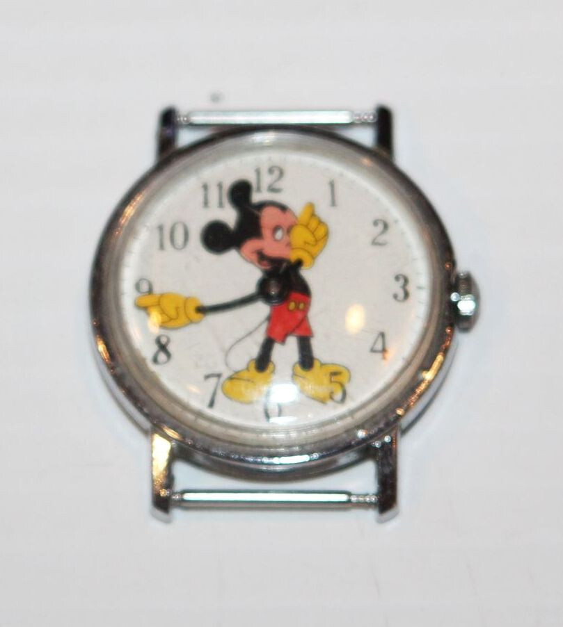 Vintage MCM 1970s Mickey Mouse Watch Disney Ingersol? Disney Productions AS IS