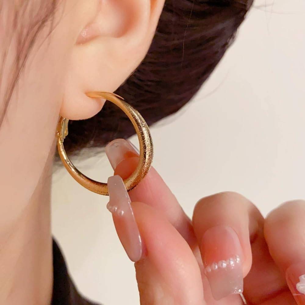 Small Hoop Earrings for Women Trendy Hypoallergenic 925 Sterling Silver Post