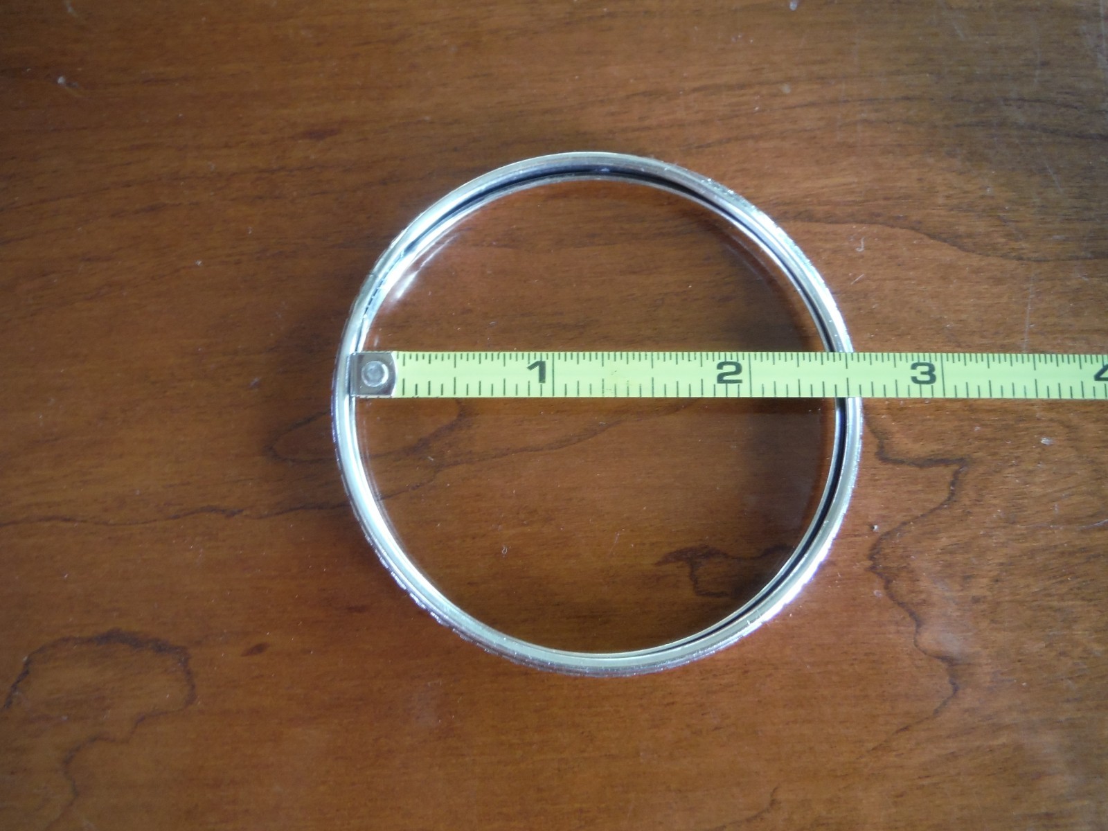 Vintage Beau Silver Bangle – 1/4 Inch Wide