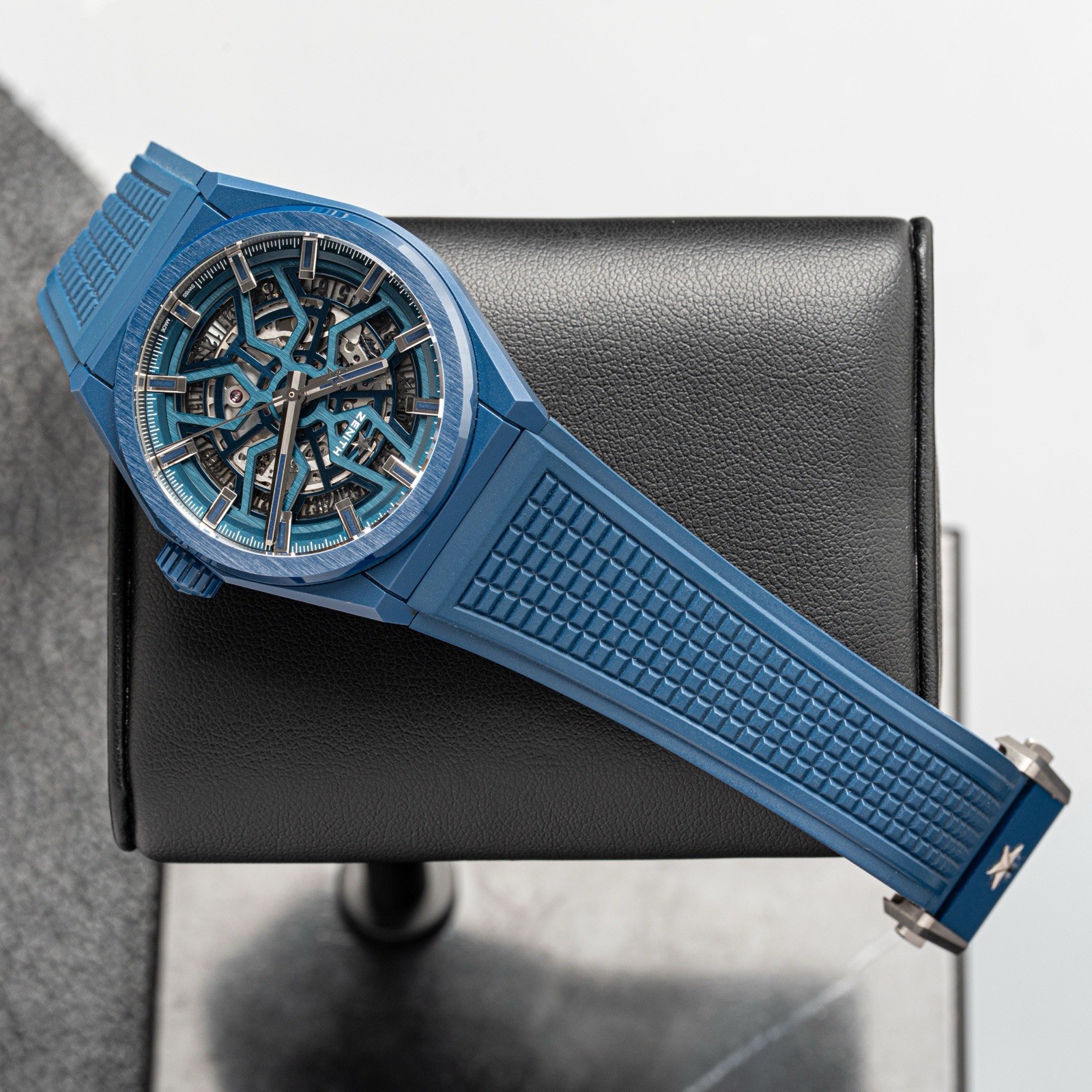 Zenith DEFY Classic Automatic Rare Blue Ceramic Skeleton, 49.9003.670/51.R793