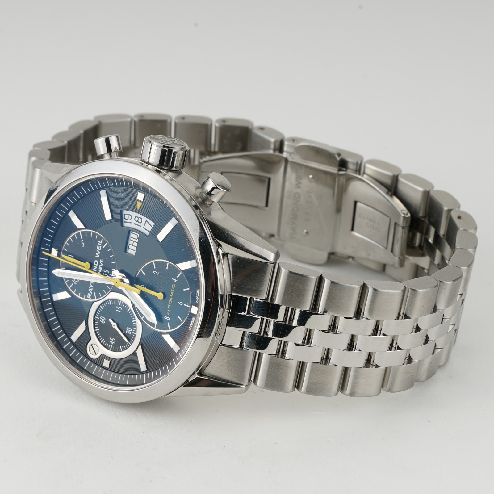 Raymond Weil Freelancer Chronograph Day Date 42mm 7730-STC-20101 Circa 2017