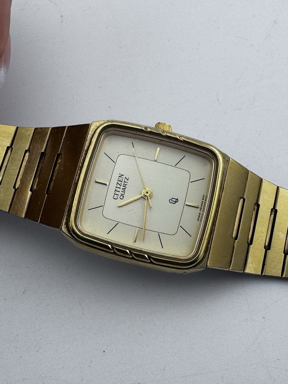 Citizen Quartz 3630-054609 Gold Tone Vintage Watch Japan Working