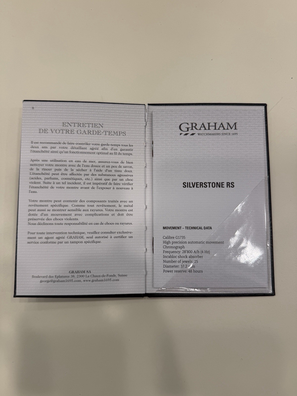 No Reserve! Graham Silverstone RS Endurance 46mm Automatic Watch 2STCB.B04A.K98H